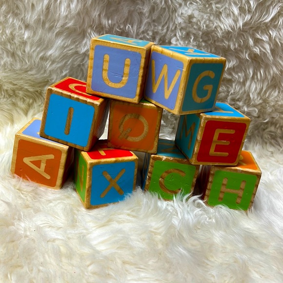 Other - Alphabet Wood Block Toy For Kids